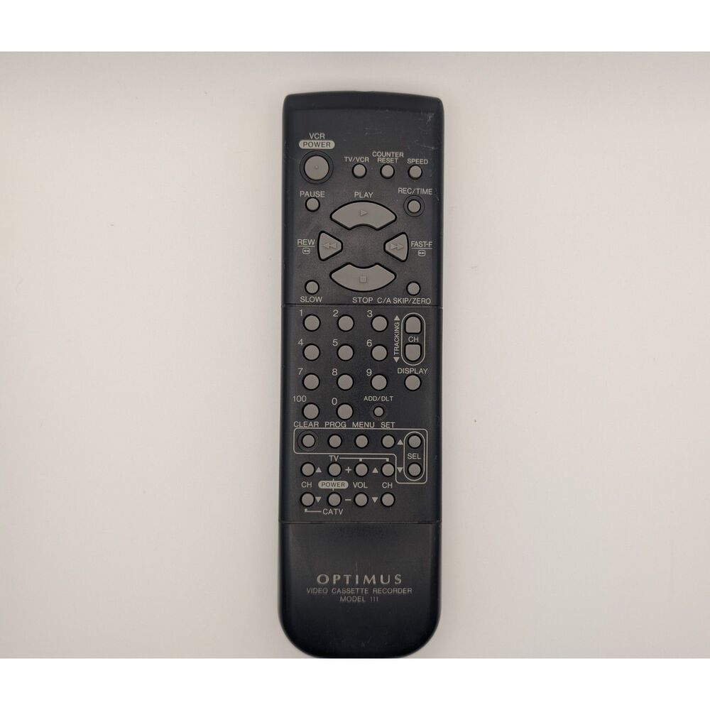 Optimus Video Cassette Recorder Model 111 Remote -Untested-